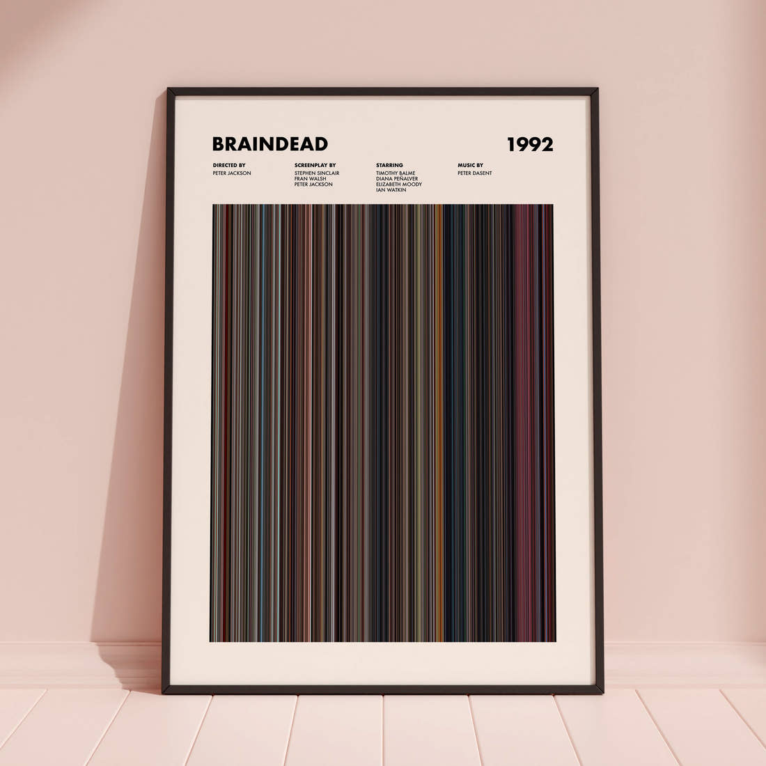 Braindead Movie Barcode Poster