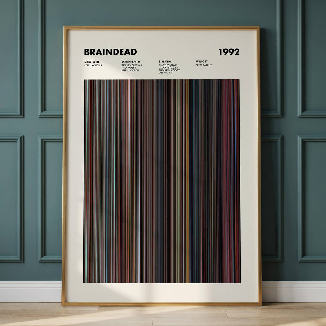 Braindead Movie Barcode Poster