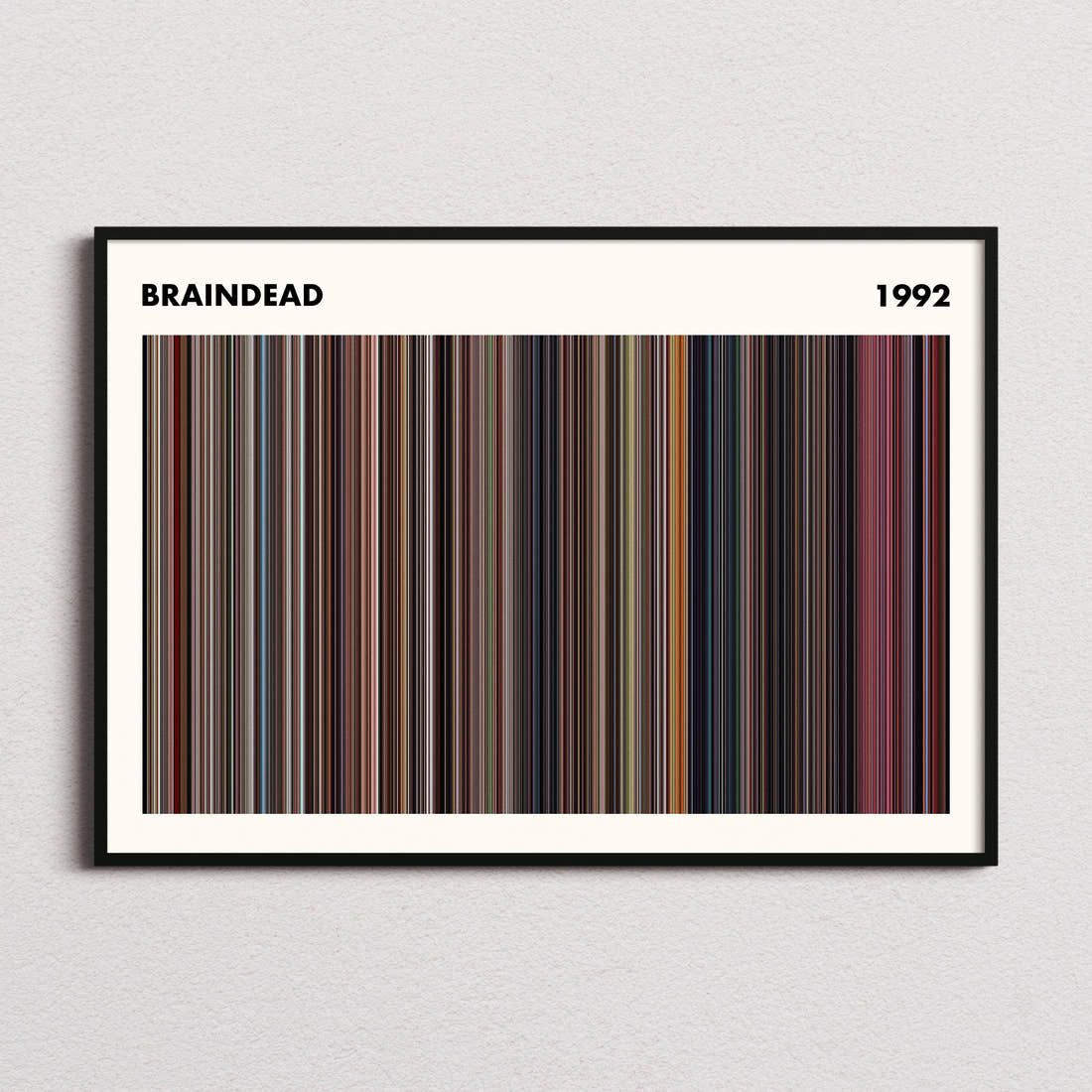 Braindead Movie Barcode Poster - Simplified