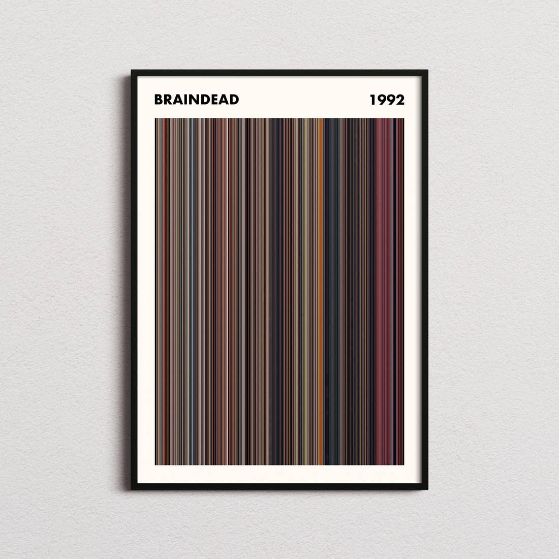 Braindead Movie Barcode Poster - Simplified