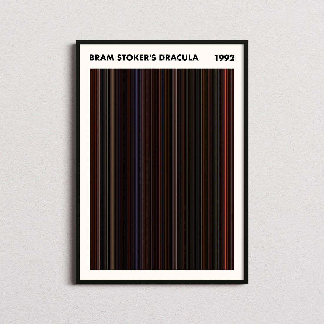 Bram Stoker's Dracula Movie Barcode Poster - Simplified
