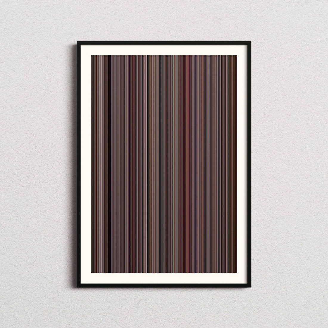 Breakfast at Tiffany's Movie Barcode Poster - Barcode Only