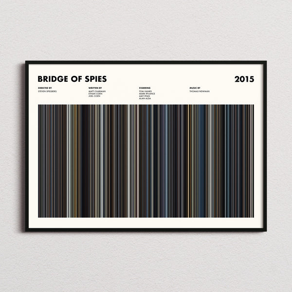 Bridge of Spies Movie Barcode Poster