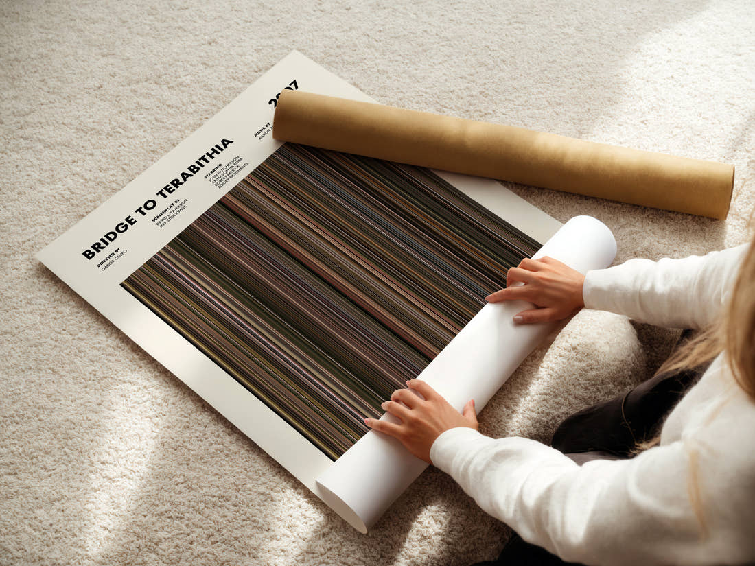 Bridge to Terabithia Movie Barcode Poster