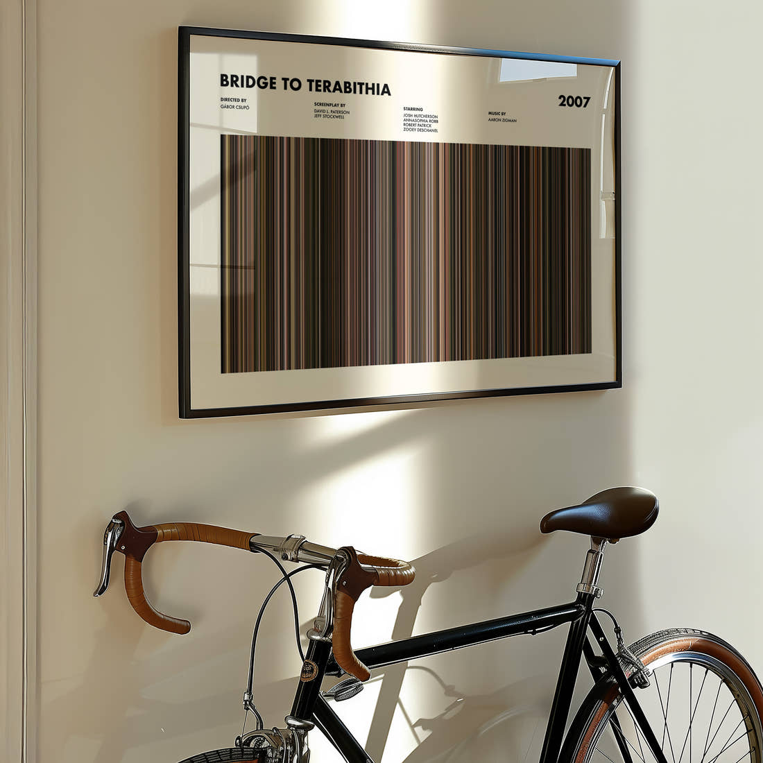 Bridge to Terabithia Movie Barcode Poster