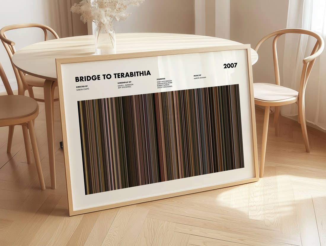 Bridge to Terabithia Movie Barcode Poster