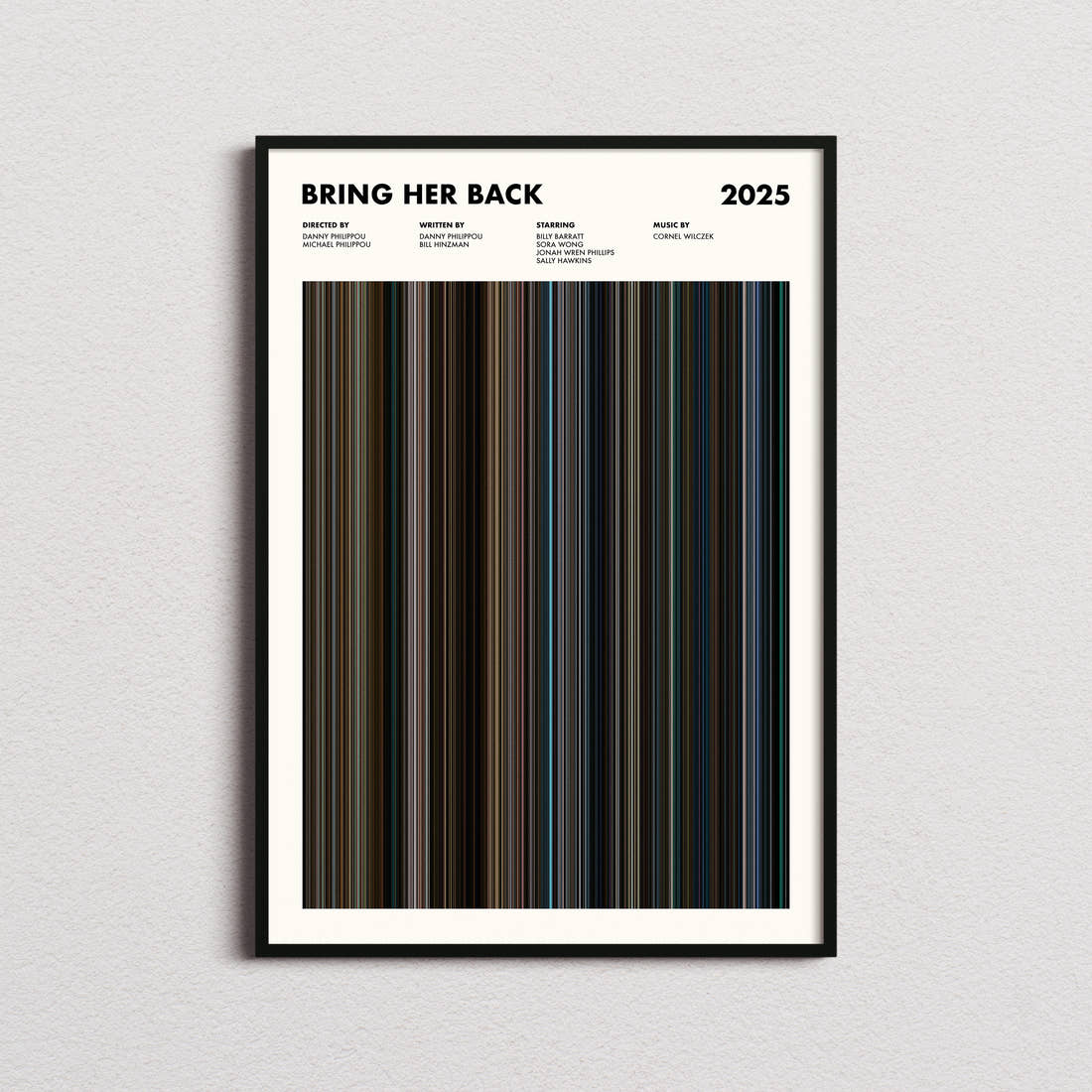 Bring Her Back Movie Barcode Poster