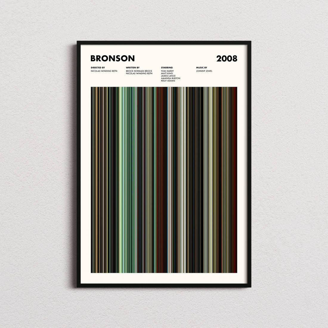 Bronson Movie Barcode Poster