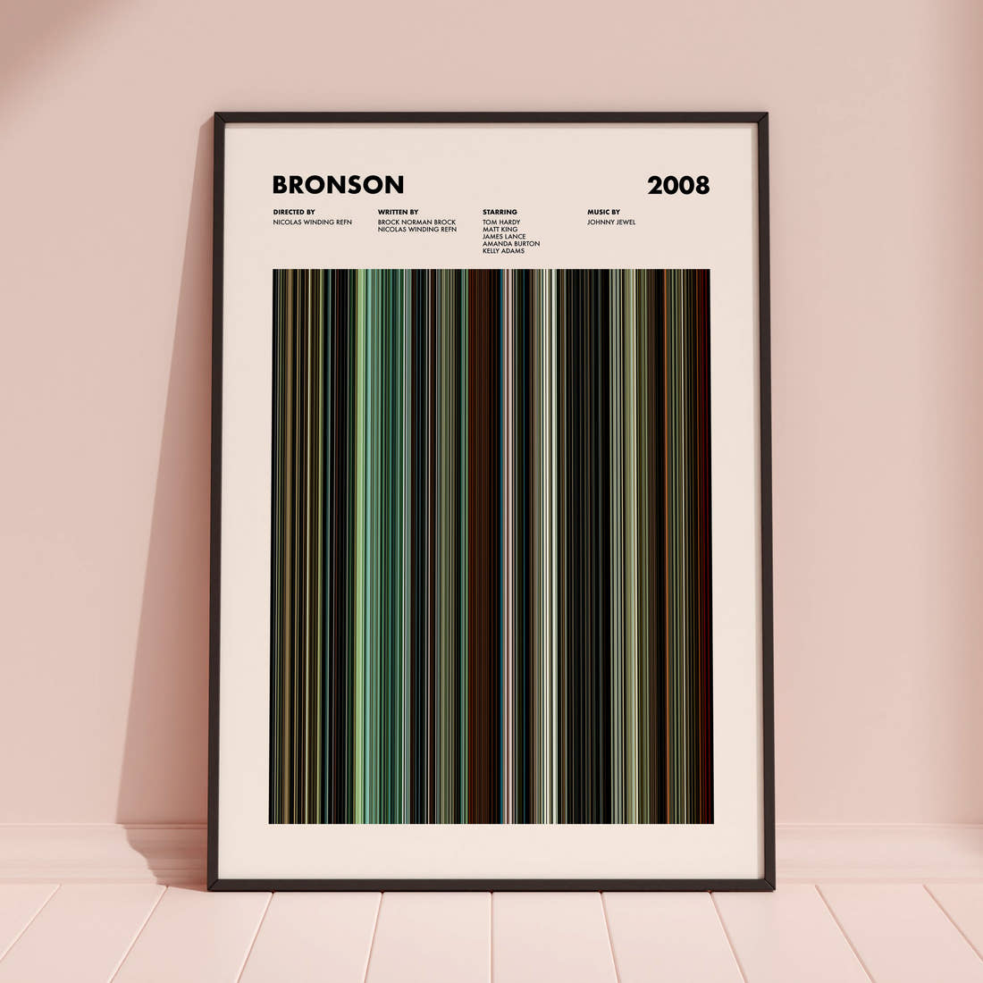 Bronson Movie Barcode Poster