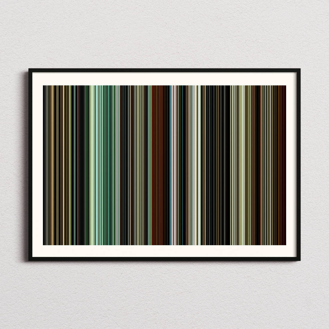 Bronson Movie Barcode Poster - Barcode Only