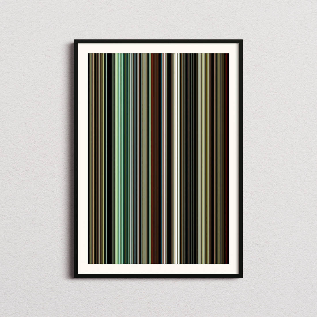 Bronson Movie Barcode Poster - Barcode Only