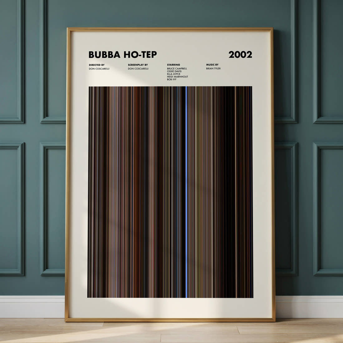 Bubba Ho-Tep Movie Barcode Poster