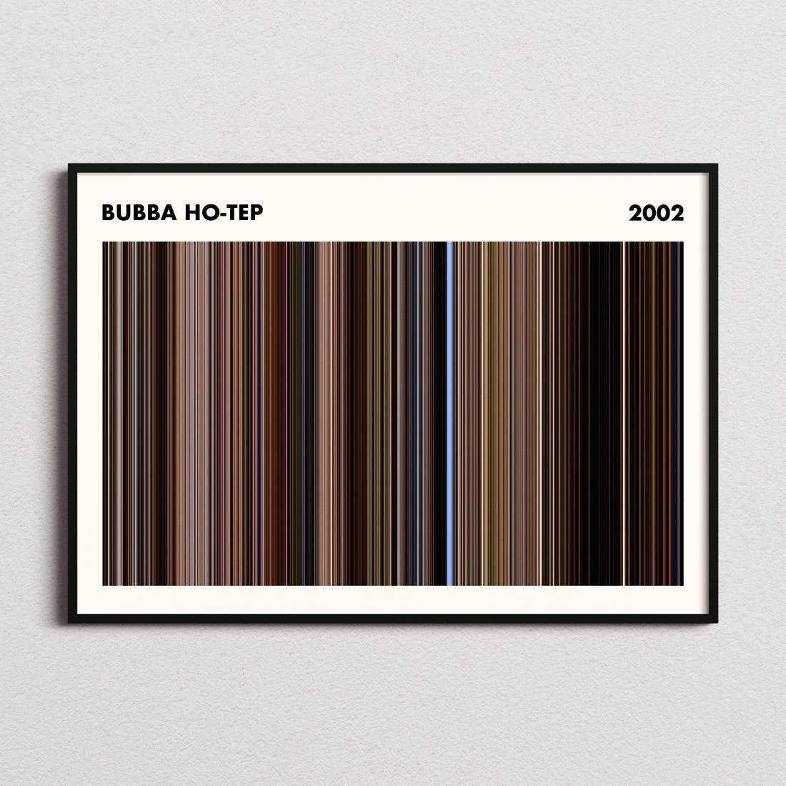 Bubba Ho-Tep Movie Barcode Poster - Simplified