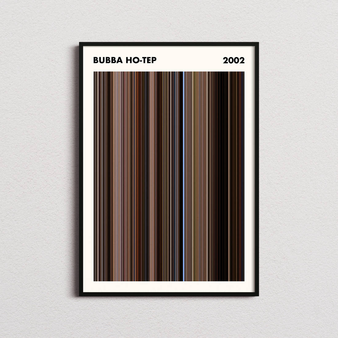 Bubba Ho-Tep Movie Barcode Poster - Simplified
