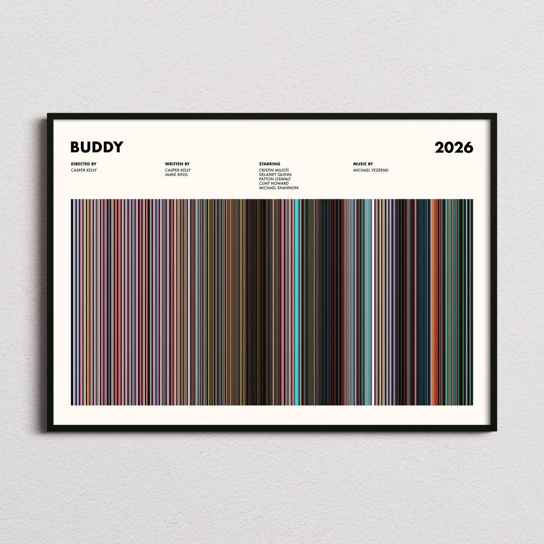 Buddy Movie Barcode Poster