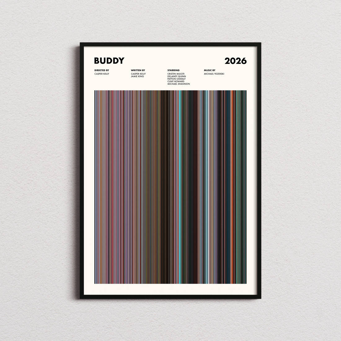Buddy Movie Barcode Poster