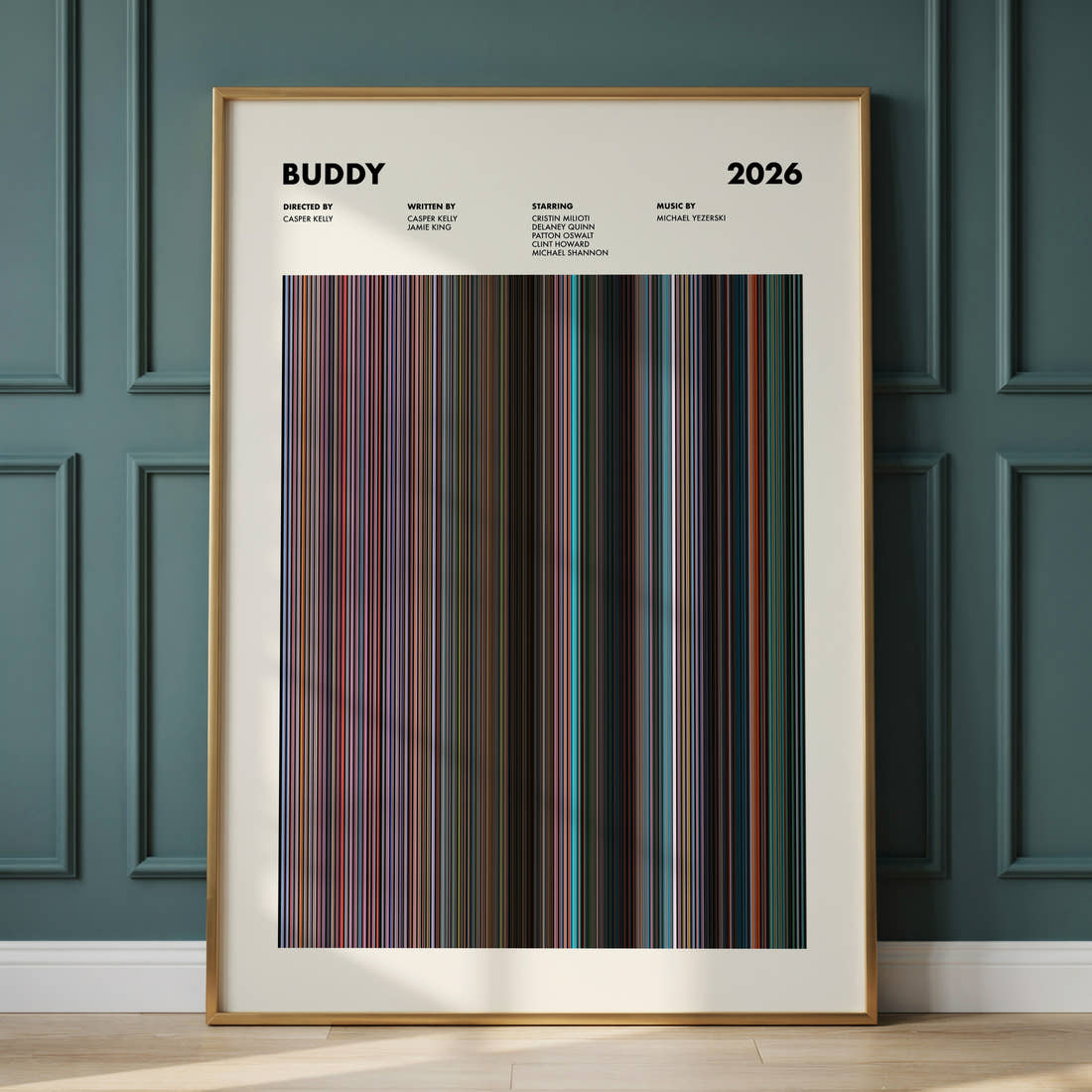 Buddy Movie Barcode Poster