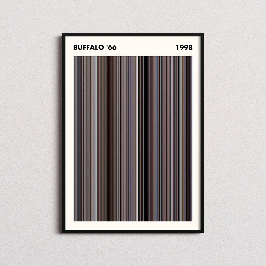 Buffalo '66 Movie Barcode Poster - Simplified