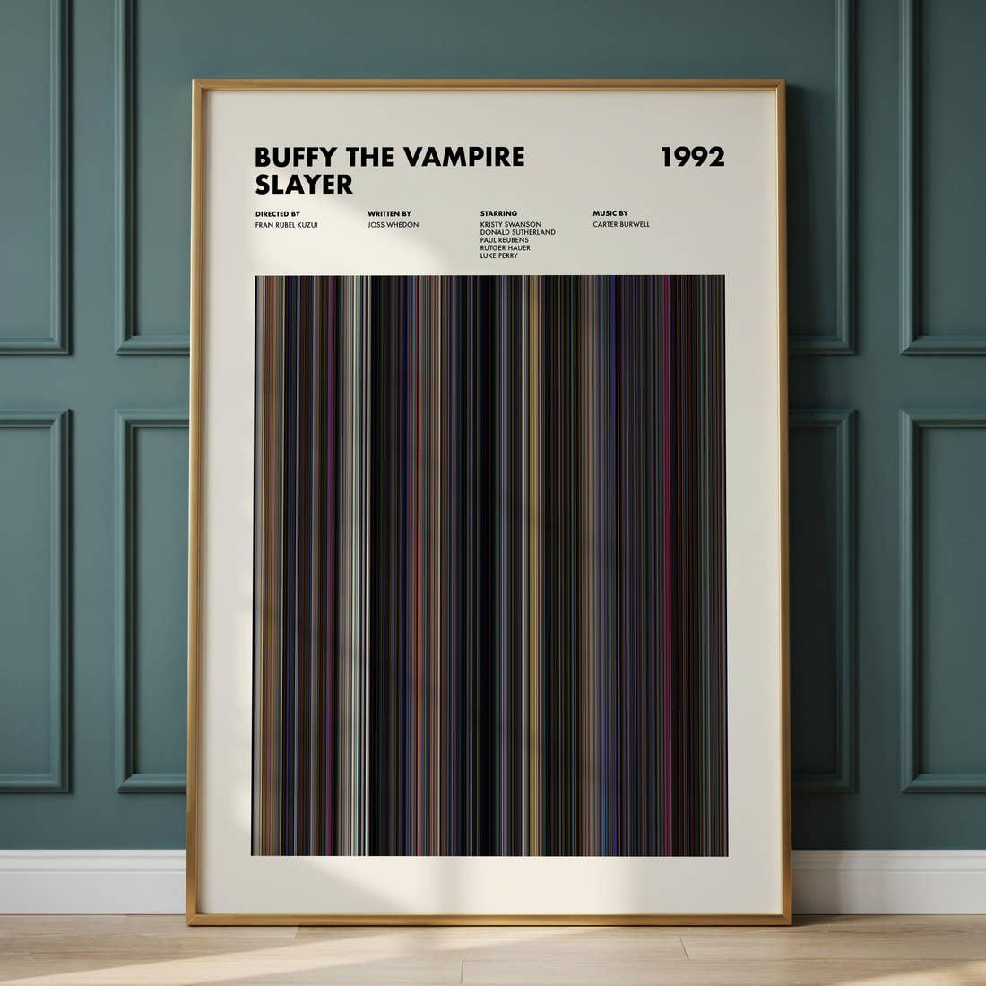 Buffy the Vampire Slayer Movie Barcode Poster