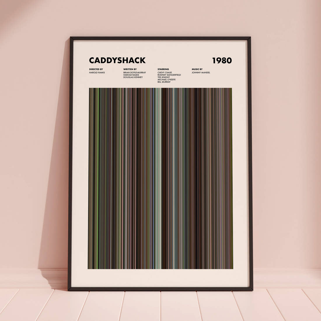 Caddyshack Movie Barcode Poster