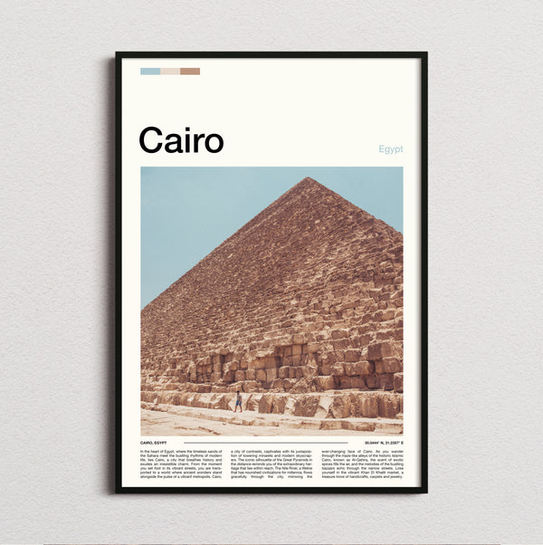 Cairo - Great Pyramid - Travel Print
