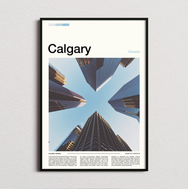 Calgary - Skyscrapers From Below - Travel Print