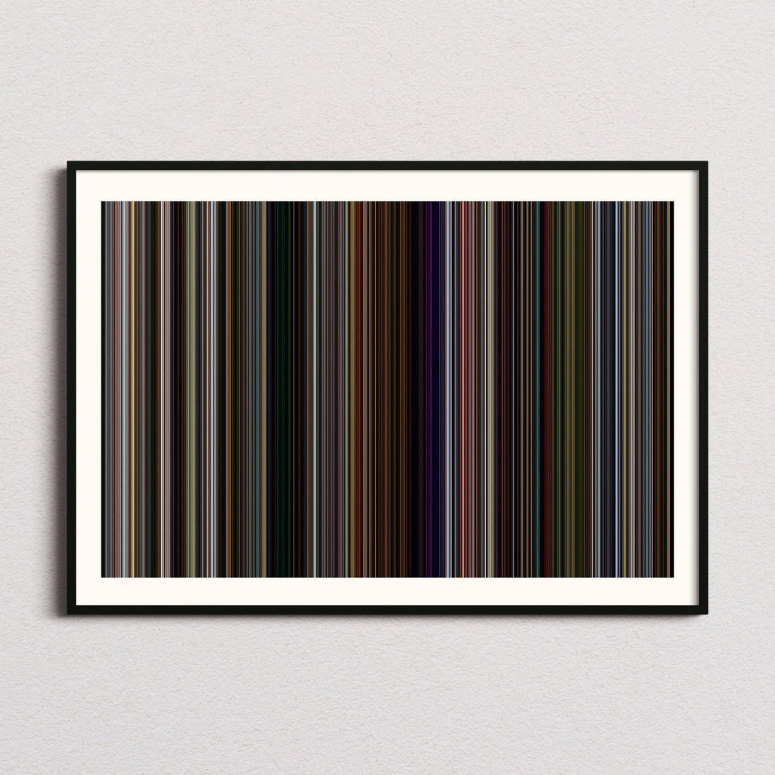 California Schemin' Movie Barcode Poster - Barcode Only