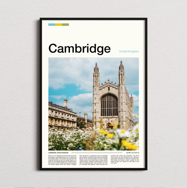 Cambridge - King's College Chapel - Travel Print