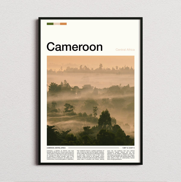 Cameroon - Misty Jungle At Dawn - Travel Print