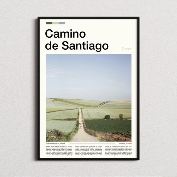 Camino De Santiago - Path Through Fields - Travel Print