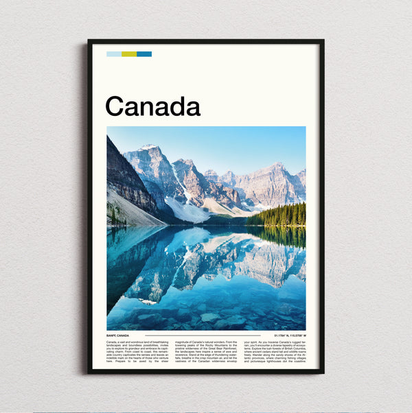 Canada - Turquoise Lake Reflection - Travel Print