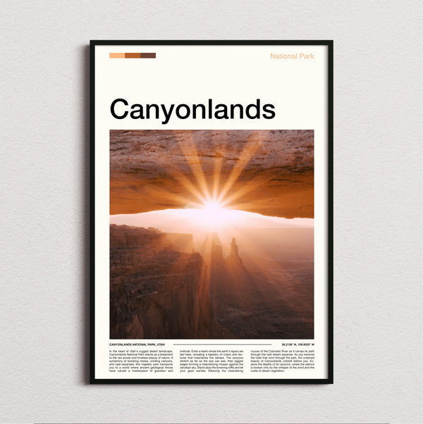 Canyonlands - Sunrise Through The Arch - Travel Print