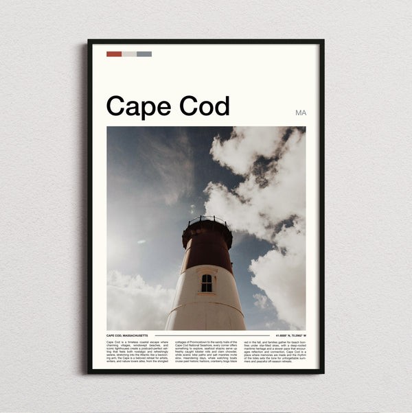 Cape Cod - Lighthouse - Travel Print