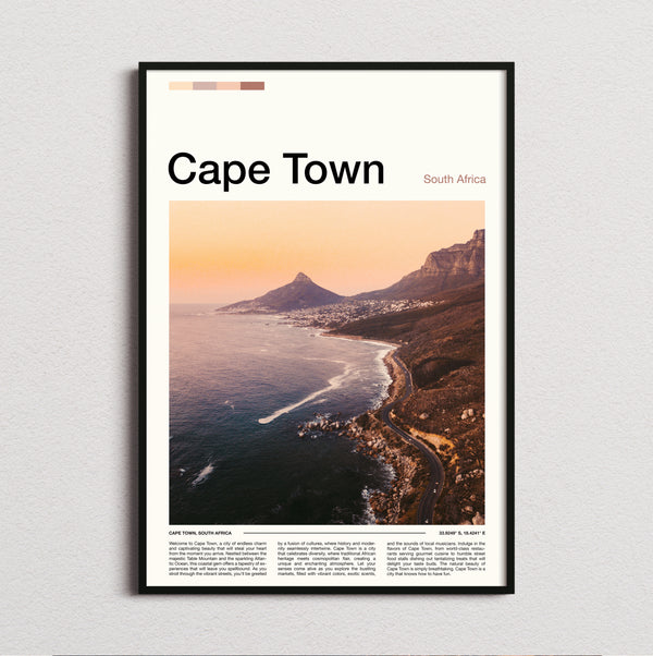 Cape Town - Coastal Sunset - Travel Print