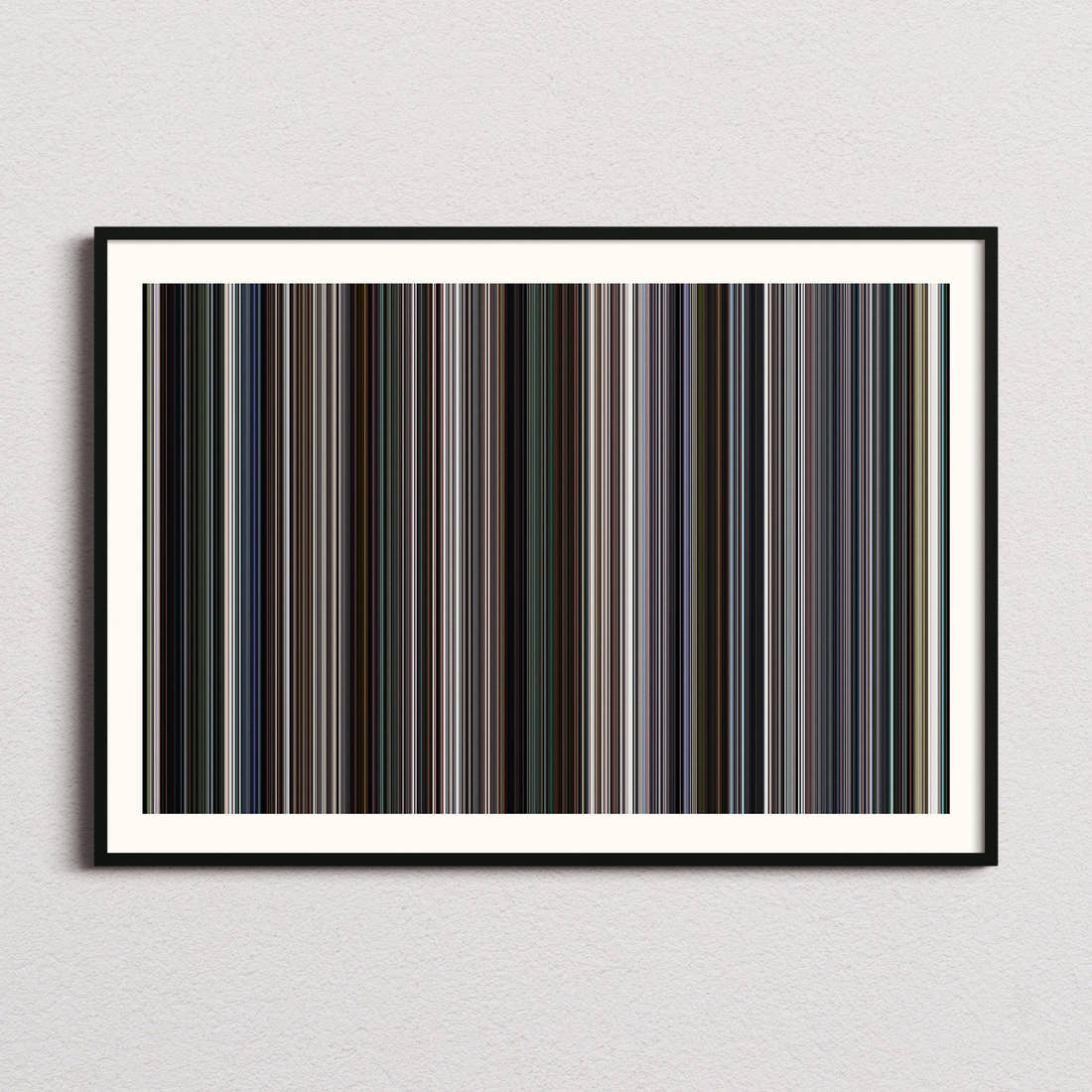 Captain America: The Winter Soldier Movie Barcode Poster - Barcode Only