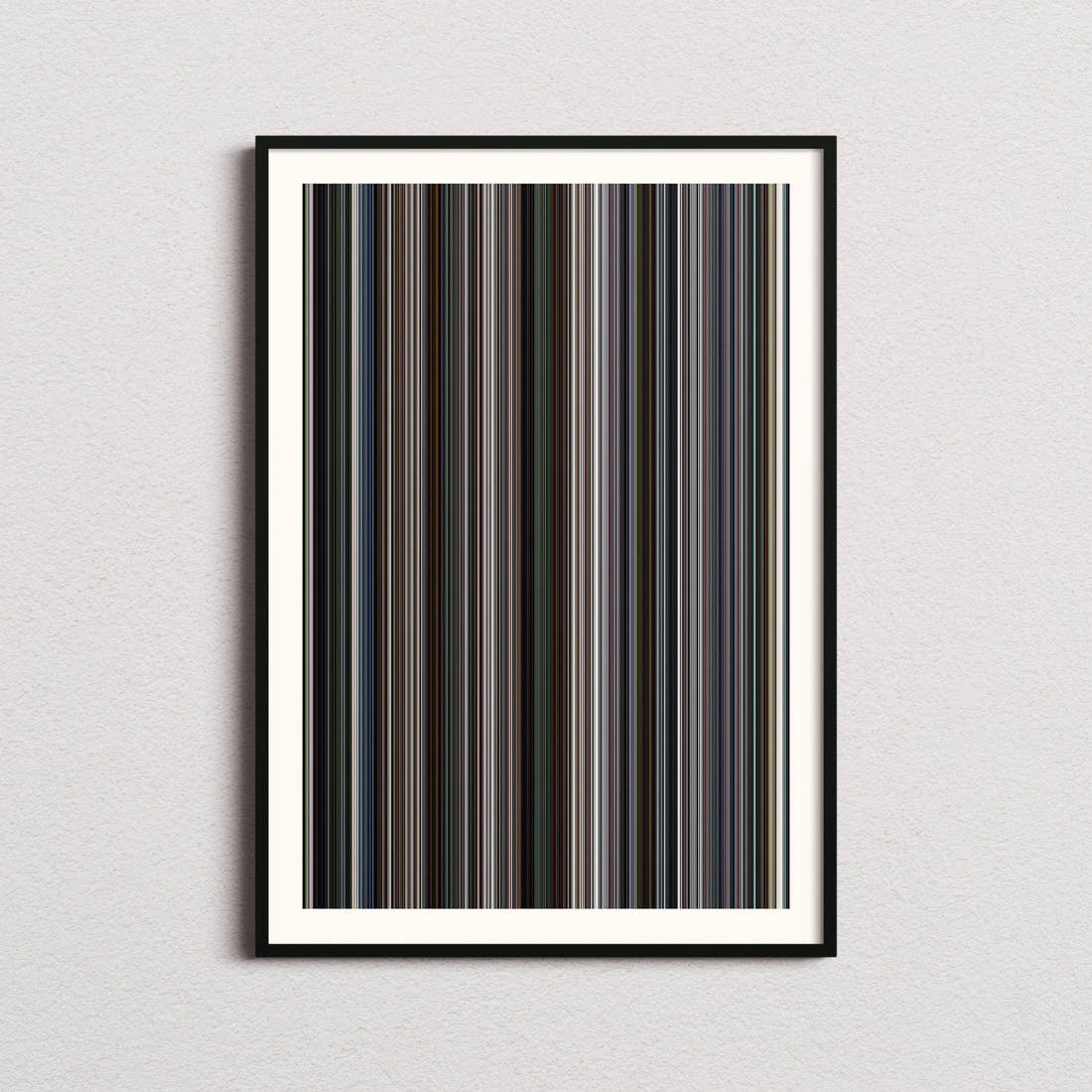 Captain America: The Winter Soldier Movie Barcode Poster - Barcode Only
