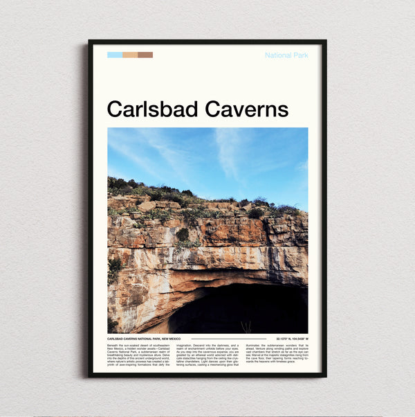 Carlsbad Caverns - Cave Entrance - Travel Print
