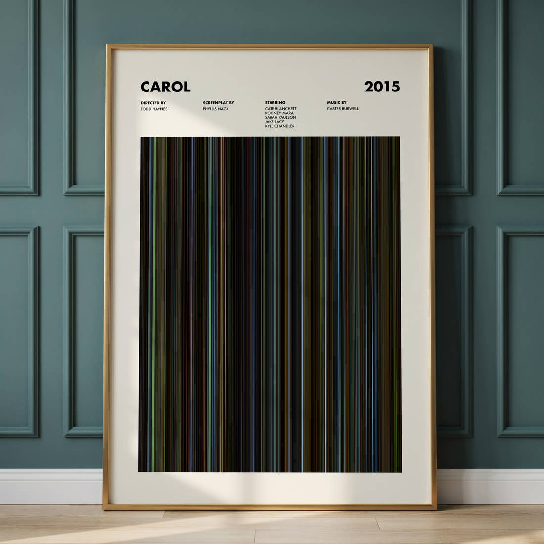 Carol Movie Barcode Poster