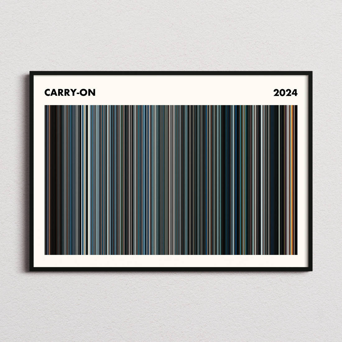 Carry-On Movie Barcode Poster - Simplified