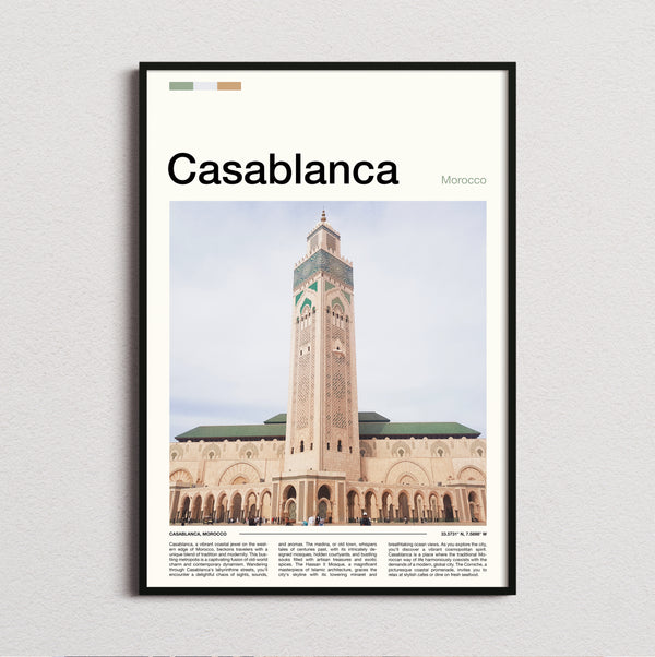 Casablanca - Hassan II Mosque - Travel Print
