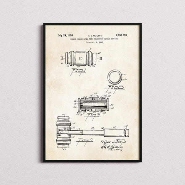Gavel Patent Print