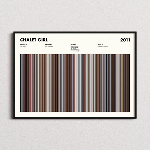 Chalet Girl Movie Barcode Poster