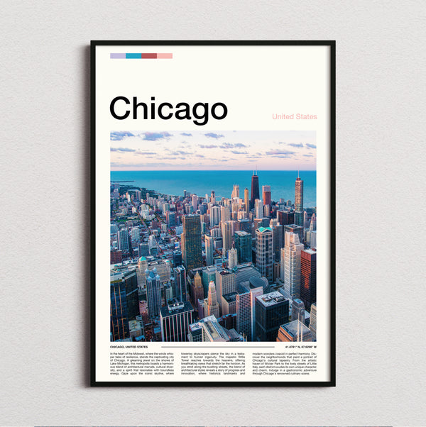 Chicago - Skyscrapers By The Lake - Travel Print