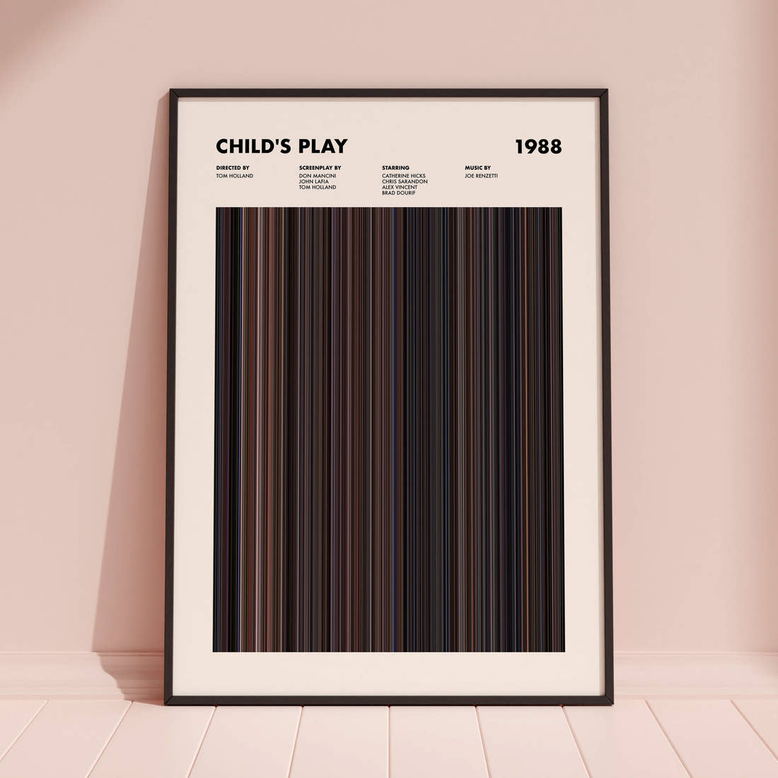 Child's Play Movie Barcode Poster