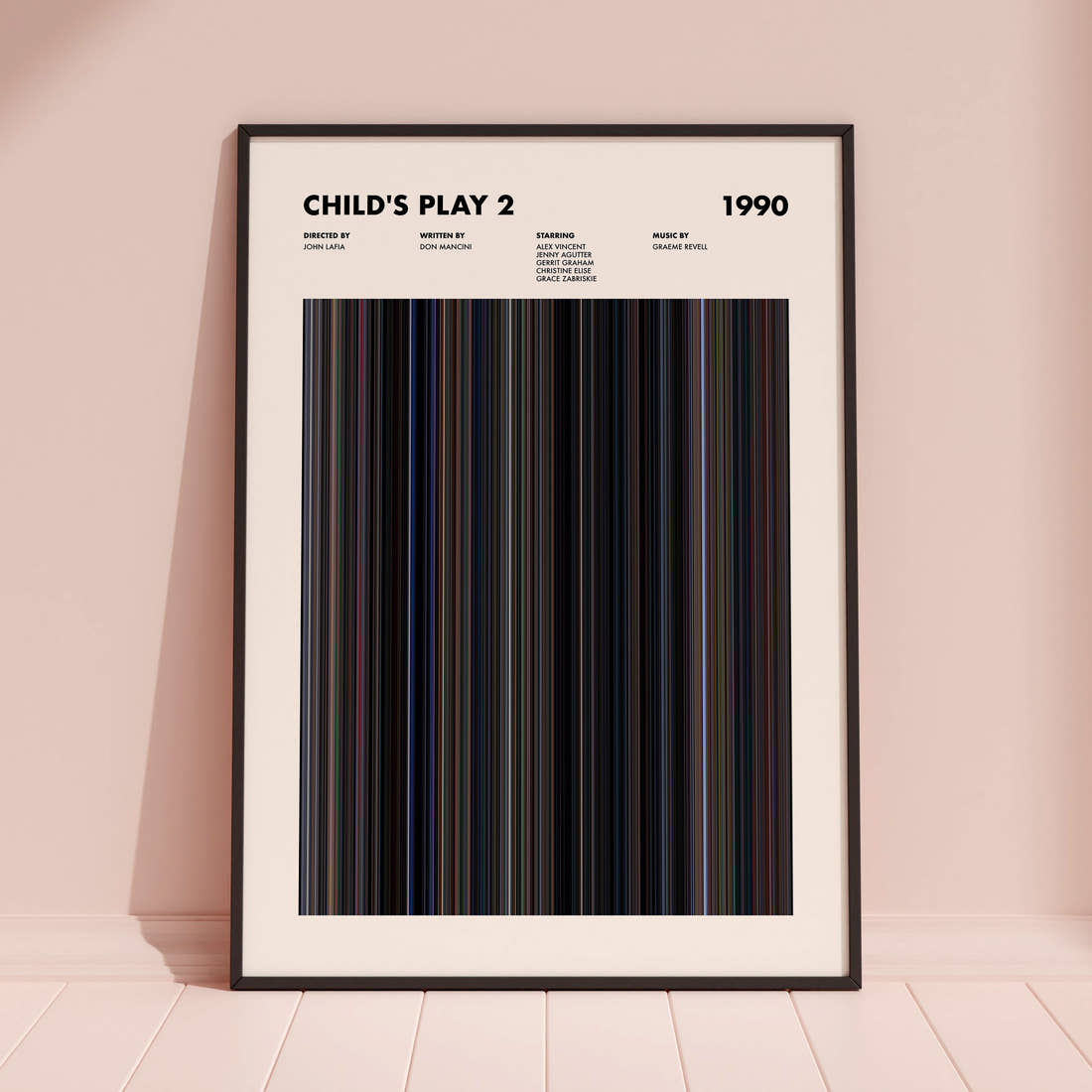 Child's Play 2 Movie Barcode Poster
