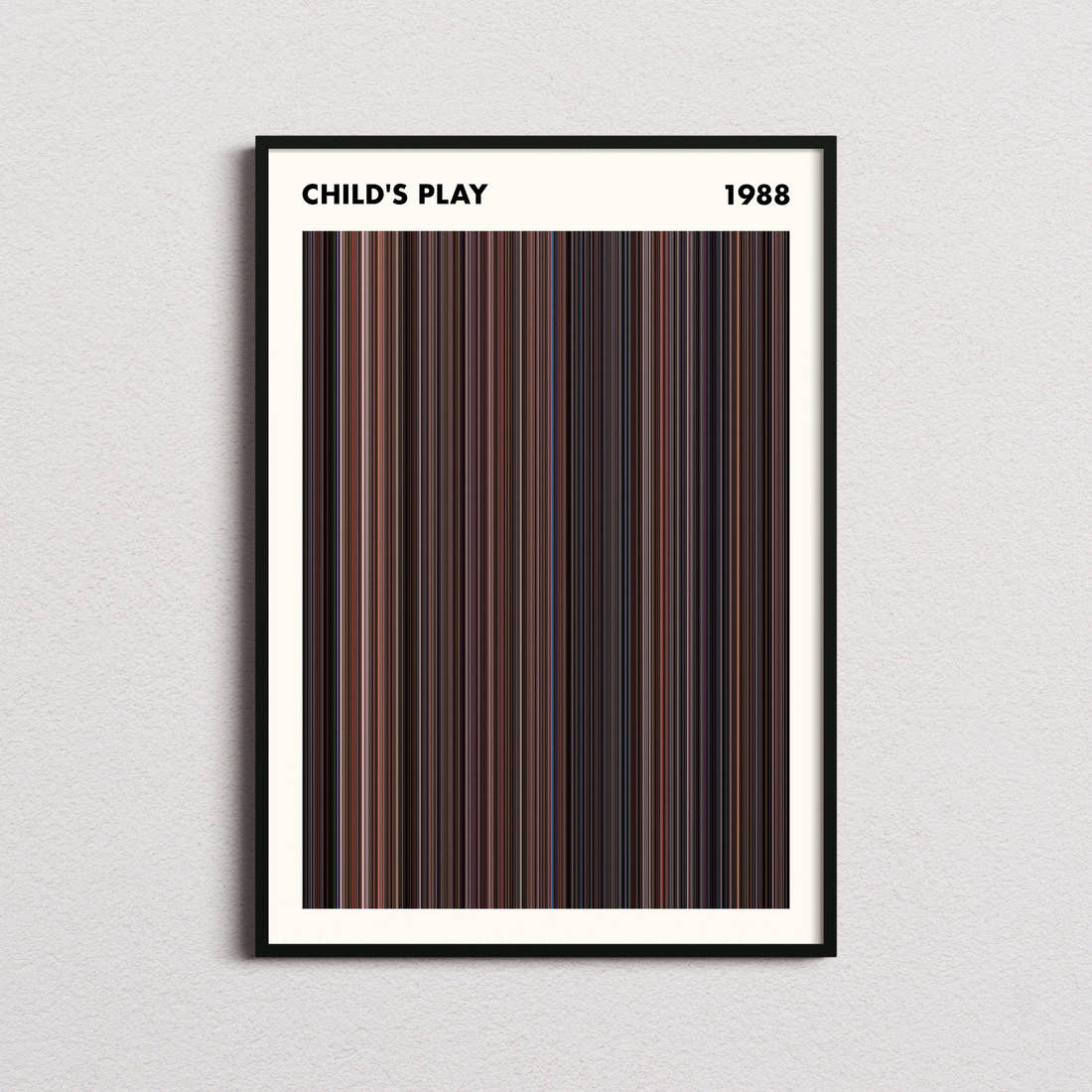 Child's Play Movie Barcode Poster - Simplified