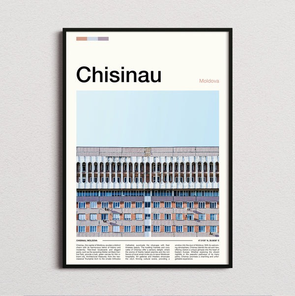 Chisinau - Concrete Building Facade - Travel Print