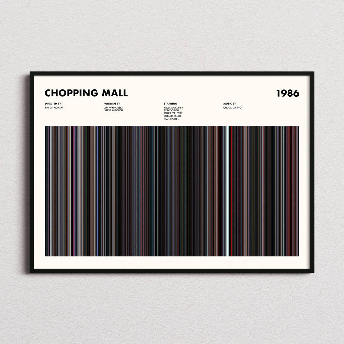 Chopping Mall Movie Barcode Poster