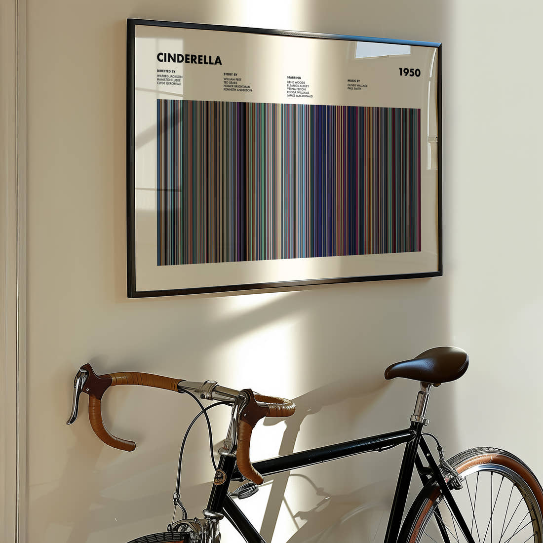 Cinderella Movie Barcode Poster