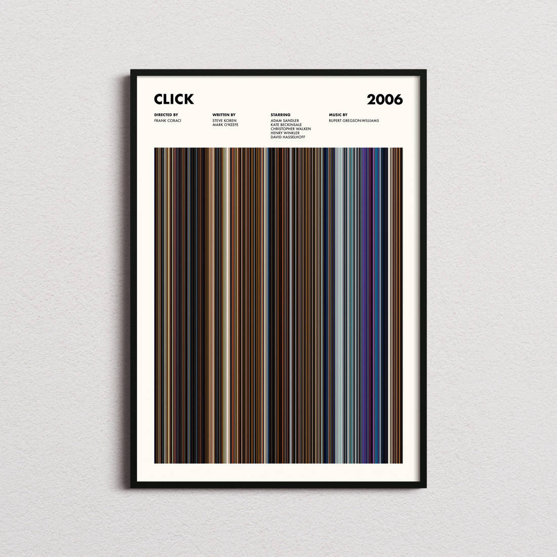 Click Movie Barcode Poster
